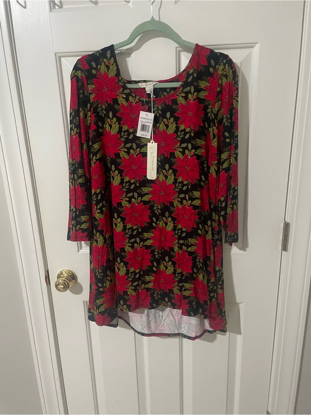 Holiday tunic new 2x
